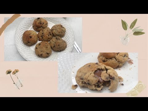 Chocolate Chip Nutella Cookies ❤️巧克力Nutella酱饼干🍪 #吃能量