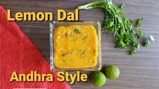 Lemon Dal - Andhra style