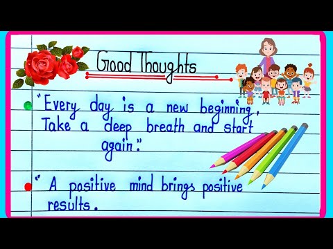 Good Thoughts|Thoughts of the day for school assembly|Assembly Good Thoughts