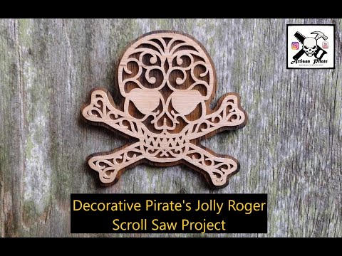 Decorative Pirate's Jolly Roger, Scroll Saw Project