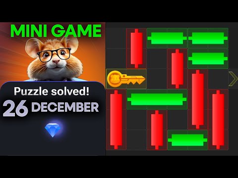 26 December Mini Game Puzzle Hamster Kombat Today | #puzzlegame Solved #hamsterkombat #minigame