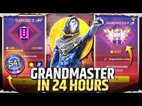 Can We Reach GRANDMASTER in JUST 24 HOURS!?⌛ || BR RANK