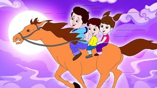 Lakdi ki kathi   लकड़ी की काठी   Popular Hindi Children Songs  Animated Songs by JingleToons 720P