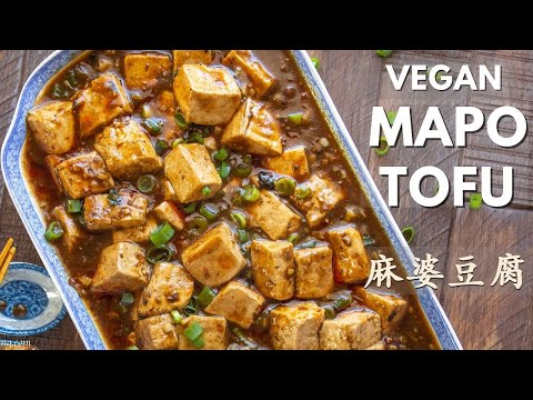 Numbing and Spicy Vegan Mapo Tofu - 麻婆豆腐