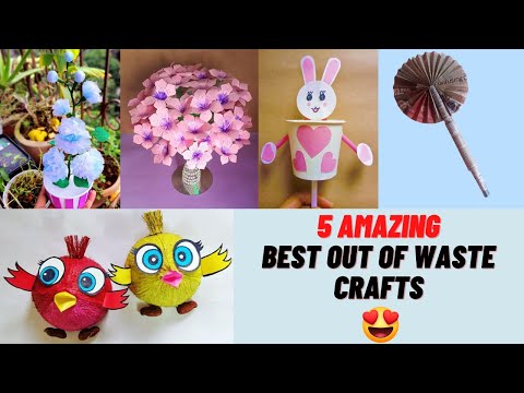 5 Best out of waste craft ideas | Best out of waste craft ideas | Easy DIY project