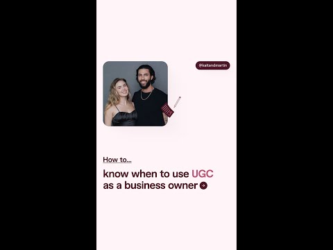 When to use UGC as a new business