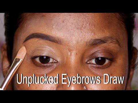 Eyebrow Tutorial For Beginners/Unplucked Eyebrow Tutorial/ Perfect Eyebrow Makeup/ Easy Eyebrow Draw