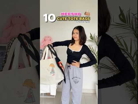 10 Meesho Tote Bag Haul Under 400 🤯💰#totebag #meeshofinds #meeshohaul #meesho #meeshobags #shorts