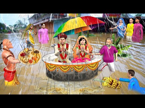 Barish Mei Shaadi Marriage In Heavy Floods Bride Vs Groom Hindi Kahaniya Hindi Stories Moral Stories