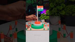 Republic day Special Craft Idea ❤️ Republic day Flag making 🇮🇳🇮🇳 Jai Hind #shorts #short