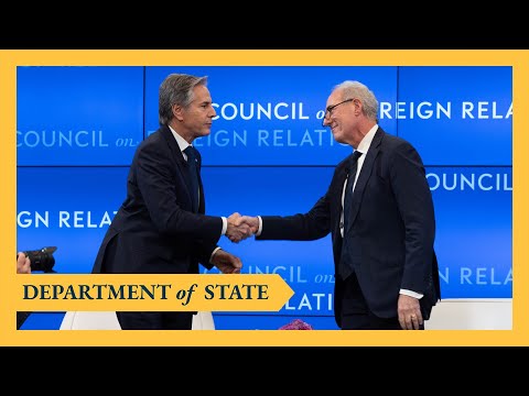 Secretary Blinken participates in a conversation at the Council on Foreign Relations