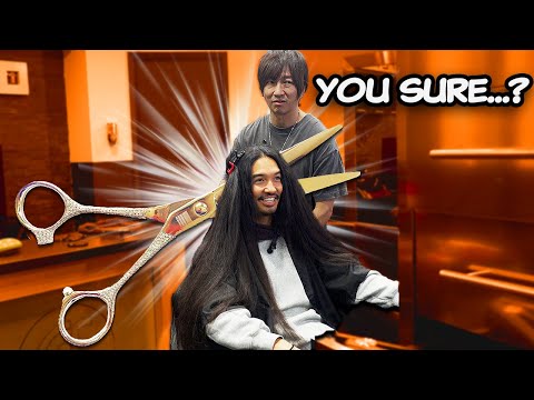 I FINALLY cut my hair after 7 years with $150,000 DIAMOND SCISSORS