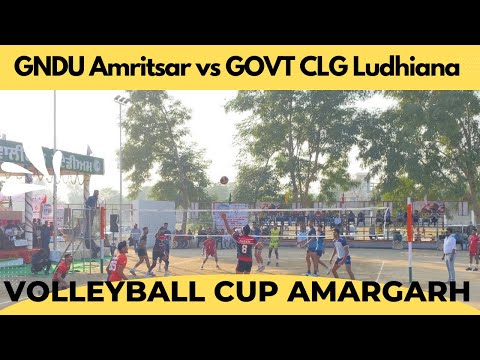 Volleyball match Guru Nanak dev university vs govt college Ludhiana- amargarh cup 29,30November 2022