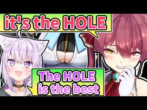 Marine And Okayu Loves The HOLE [ENG SUB] Hololive