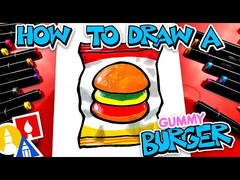 How To Draw A Gummy Burger