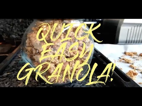 EASY VEGAN GRANOLA | Great For Beginners!😋