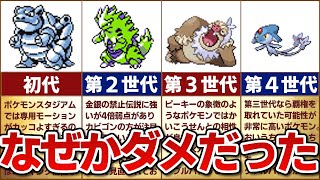 【歴代】時代の波に乗れなかった優遇ポケモンの歴史