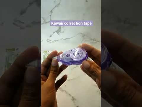 Still using whiteners? Cover your mistakes using this cute Kawaii correction tape instead! #kawaii