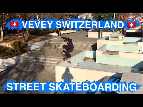 Winter Skateboarding in Switzerland