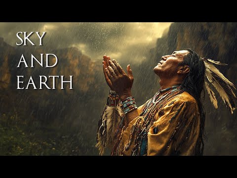 Sky and Earth - Native American Flute Music & Rain Sounds | Deep Sleep, Stress Relief