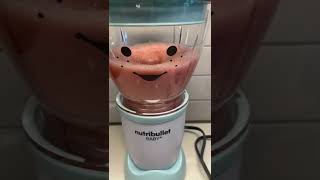 Watch me make a strawberry banana smoothie for my 6 month old .