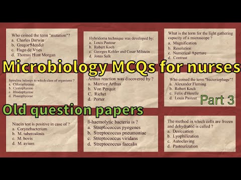 Microbiology / MCQ / STAFF nurse exam / competitive exams / nurses / norcet