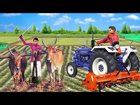 Indian Farming Vs Machine Farming Hindi Kahaniya Hindi Moral Story New Funny Comedy Video