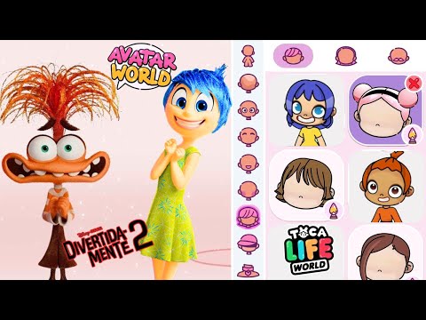 ALEGRIA AND ANSIEDADE/ INSIDE 2 /  in the Toca Life World and Avatar World versions