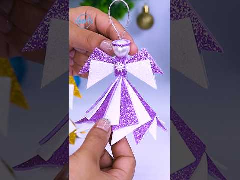 DIY Angels Christmas Ornaments for Decorating Tree😇#christmas #shorts #decor #craft #angel #diy