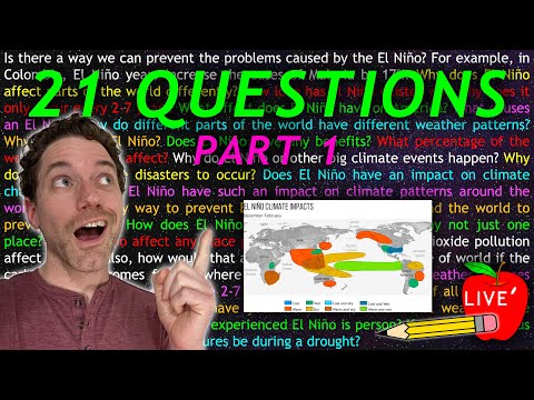 21 El Niño Climate Questions LIVE: Part 1