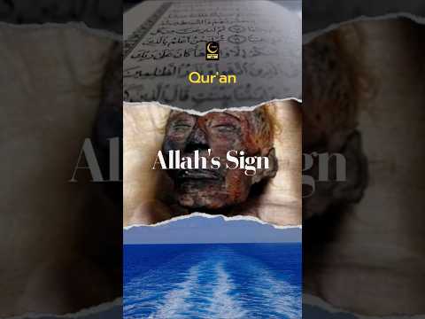 The Qur'an on pharaoh & allah's sign ✨ #shorts #islam #surah