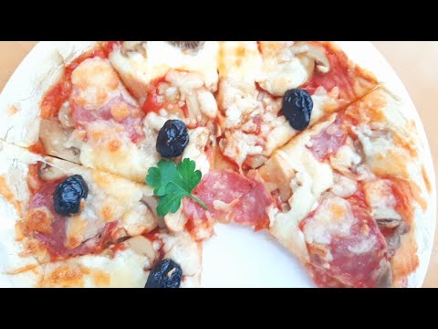 Faire sa PIZZA MAISON🍕: Recette détaillée de la pâte à pizza avec garniture🥰