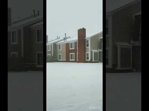 Experiencing snow for the first time in USA