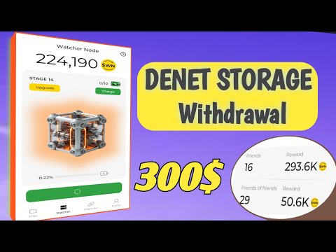 Mining Airdrop DENET storage withdraw | Free Airdrop 💯%confirm | Earn 300$+ #denet #dawn