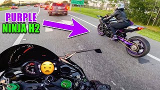 FIVE Ninja H2's MOB To Orlando Bike Night 😈