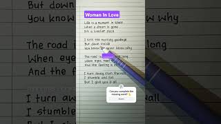 Learn English Through Song : Woman in Love with Dana Winner #shorts