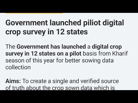 piliot digital crop survey #currentaffairs #gk #news #shortsvideo #viral