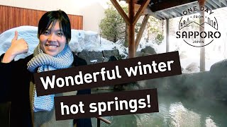 Wonderful winter hot springs! Jozankei Onsen & Snow Candle Way | One Day from Sapporo, Japan