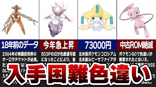 【最新版】入手困難な激レア色違いポケモンランキング