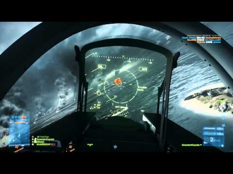 BF3 MP CQ #64 Wake Island- Jet Action (Ultra Full HD 1080p)