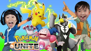 TEAM UP BATTLE In POKEMON UNITE Gameplay!