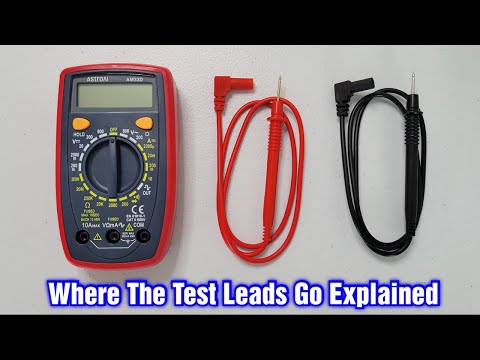 AstroAI Digital Multimeter AM33D – Where The Test Leads Go Explained