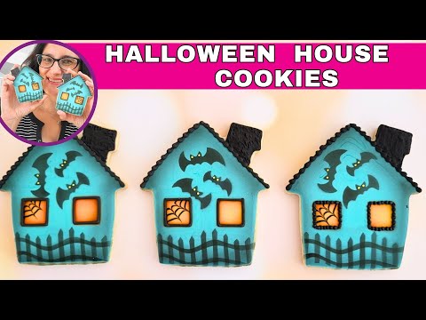 Halloween House Cookies 🦇🕸️🦇🕸️