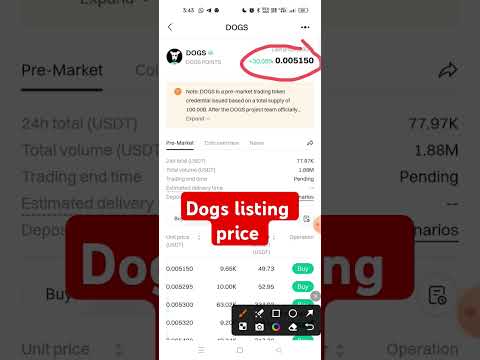 dogs coin price l #dogs #dogshorts #dogsprice #shortvideos #viralvideos