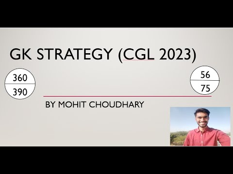 GK STRATEGY CGL 2023 by MOHIT ( score 50++ MAINS ) .👍👍👍 #ssc #cgl2023