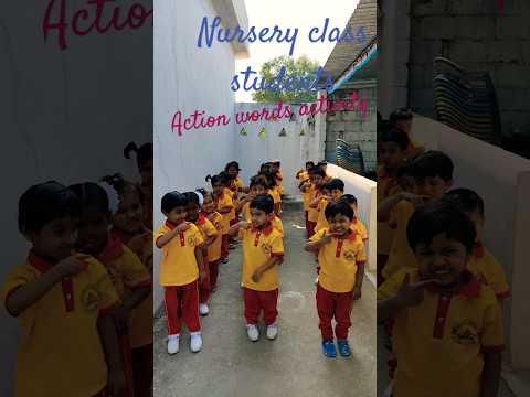 #nursery#kids#activitybasedlearning #actionwords #actionverbs.  #dailyactivity#englishspeaking