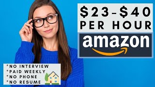 Amazon is Hiring Remote! No Interview No Phone Work From Home Jobs 2024