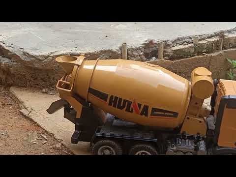 proyek baru alat berat dump truk truk molen excavator bulldozer #kontruksi #rc #viral #toys