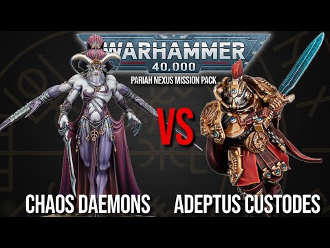 Chaos Daemons Vs Adeptus Custodes - Warhammer 40k 10th Edition