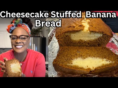 This Cheesecake Stuffed Banana Bread Is Amazing